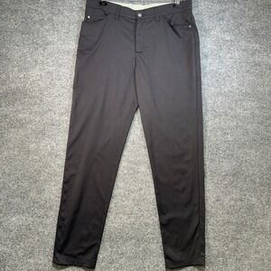 Adidas Golf Performance Pants Mens 34x30 Black Five Pocket Trousers Activewear